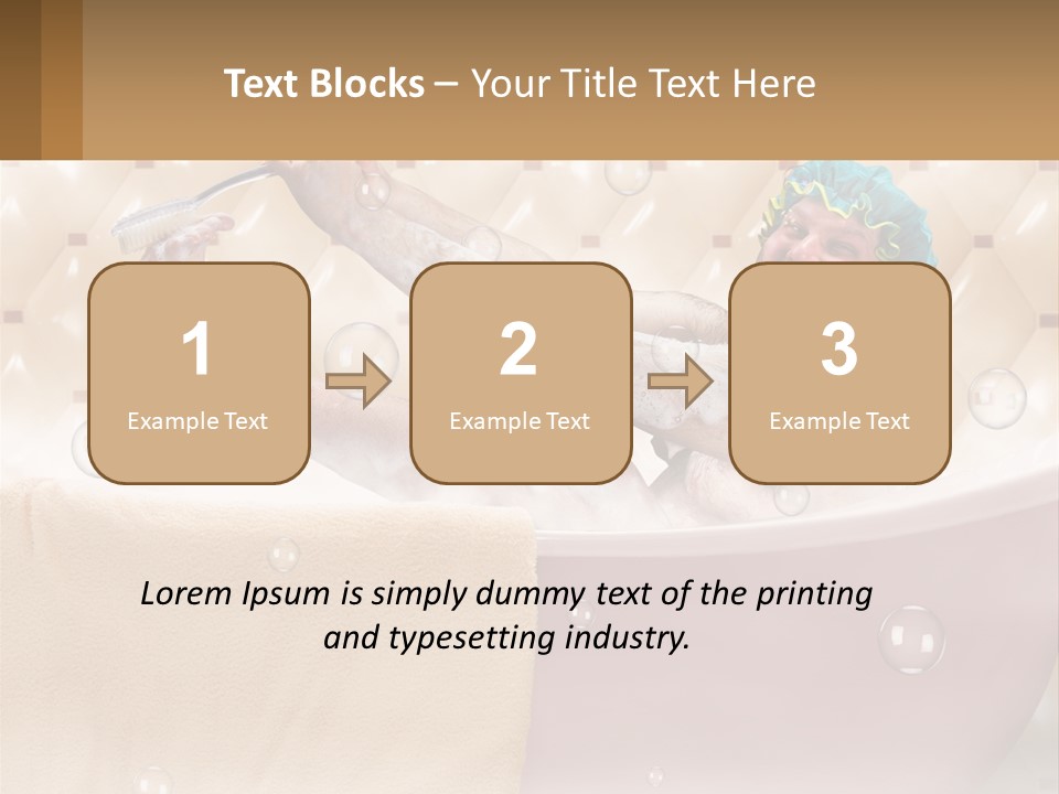 A Man Takes A Bathroom PowerPoint Template