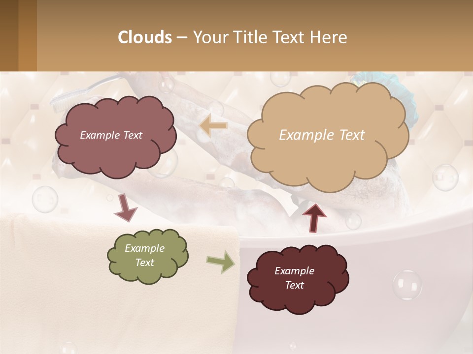A Man Takes A Bathroom PowerPoint Template