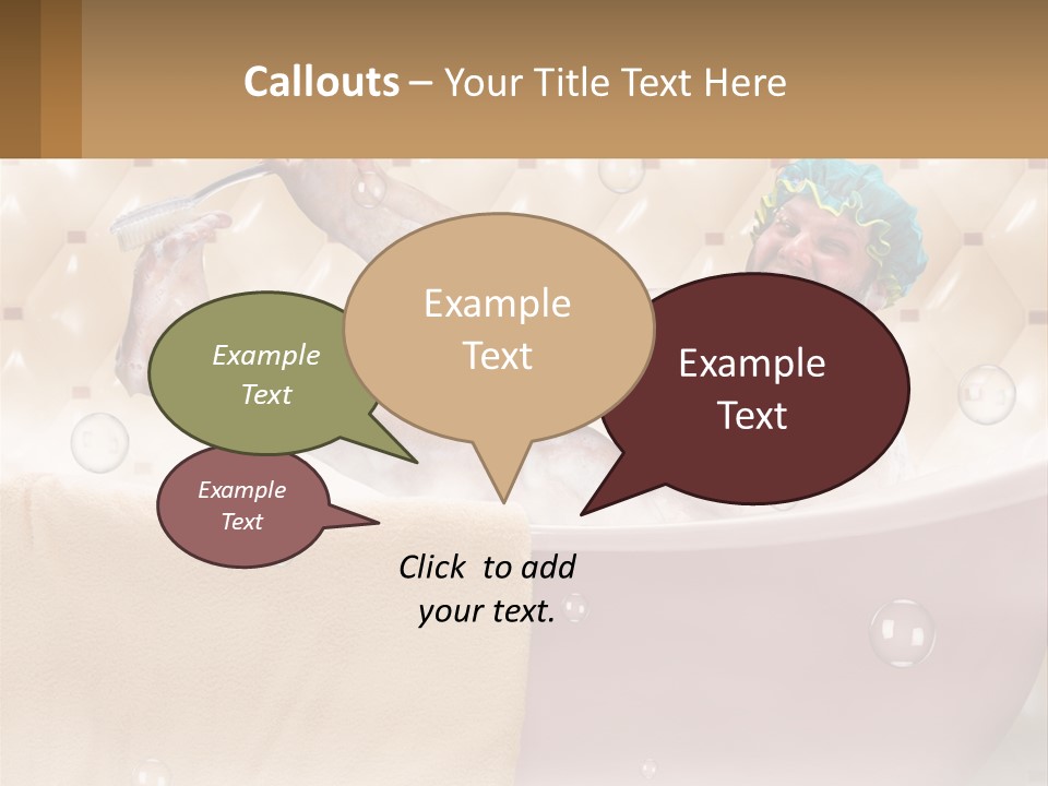 A Man Takes A Bathroom PowerPoint Template