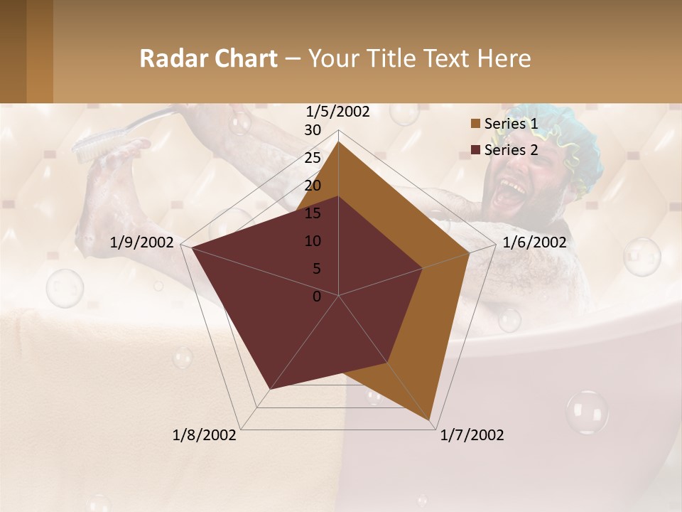 A Man Takes A Bathroom PowerPoint Template