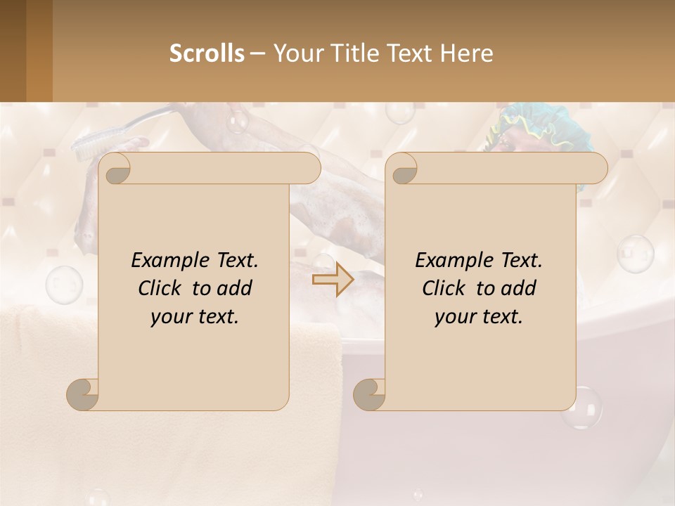 A Man Takes A Bathroom PowerPoint Template