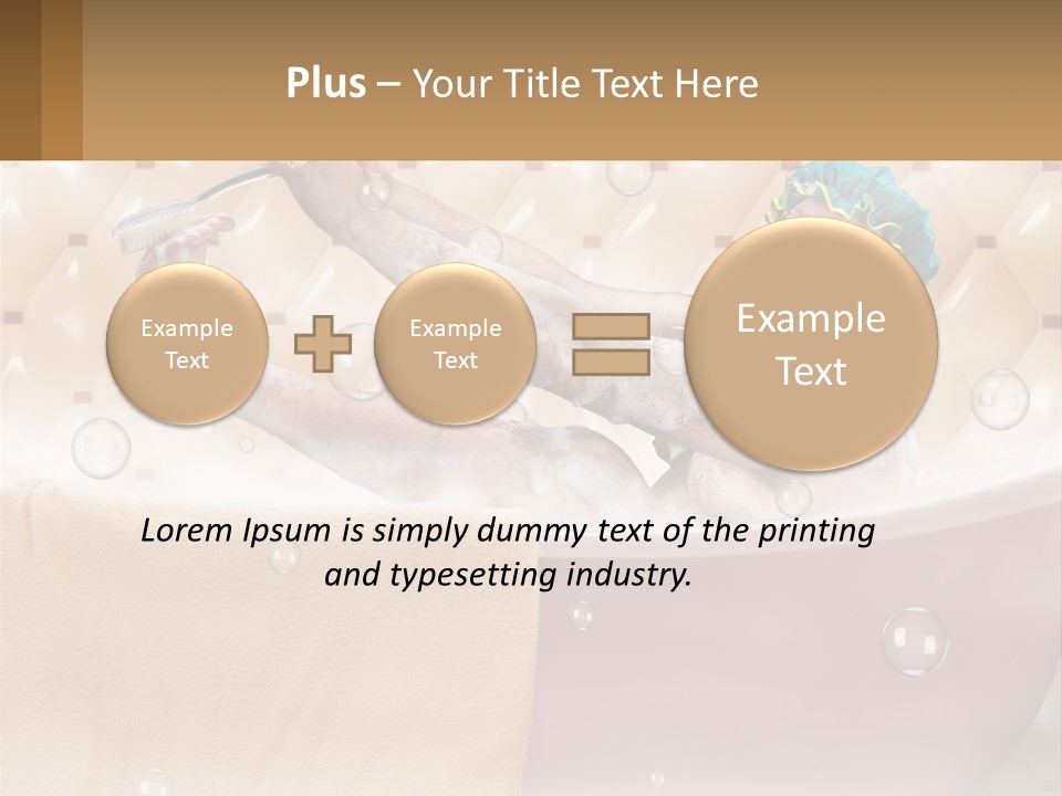 A Man Takes A Bathroom PowerPoint Template