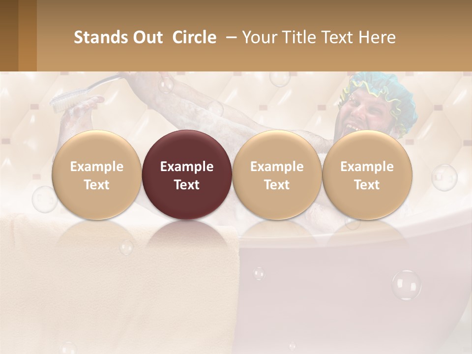 A Man Takes A Bathroom PowerPoint Template