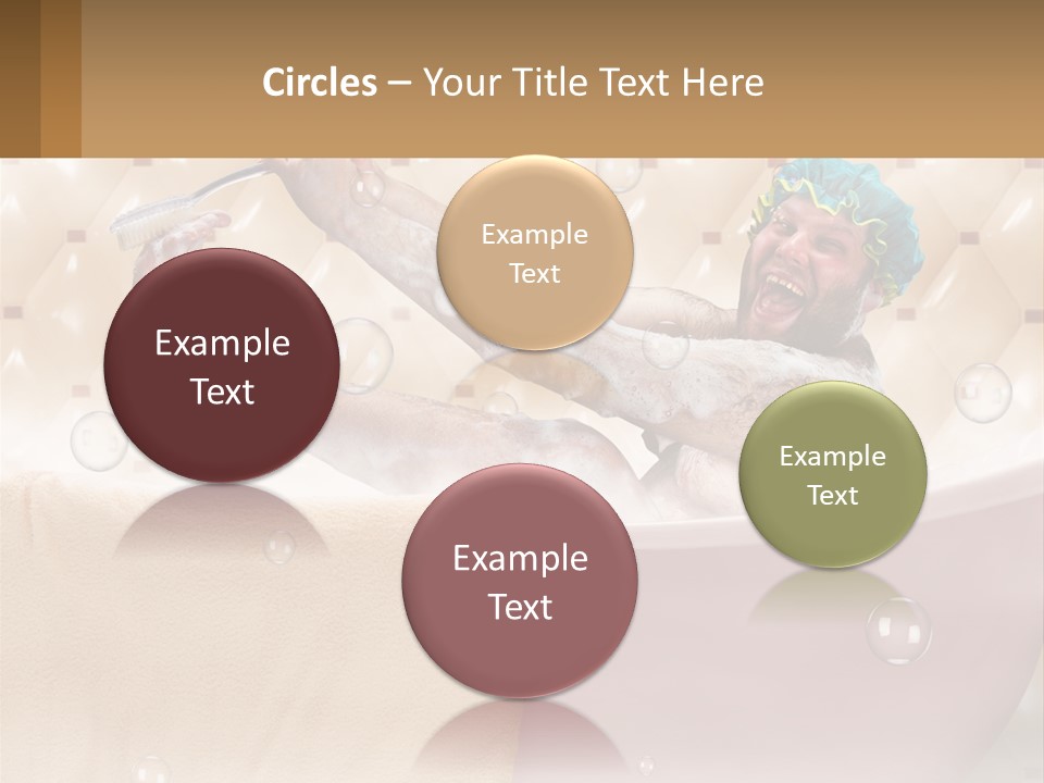 A Man Takes A Bathroom PowerPoint Template