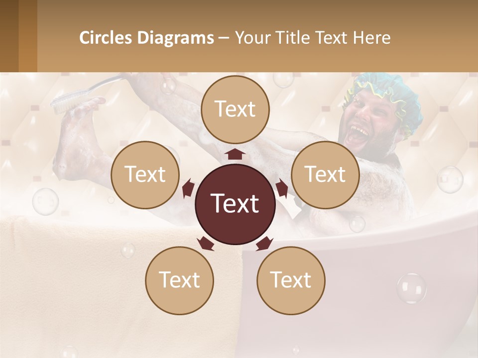 A Man Takes A Bathroom PowerPoint Template