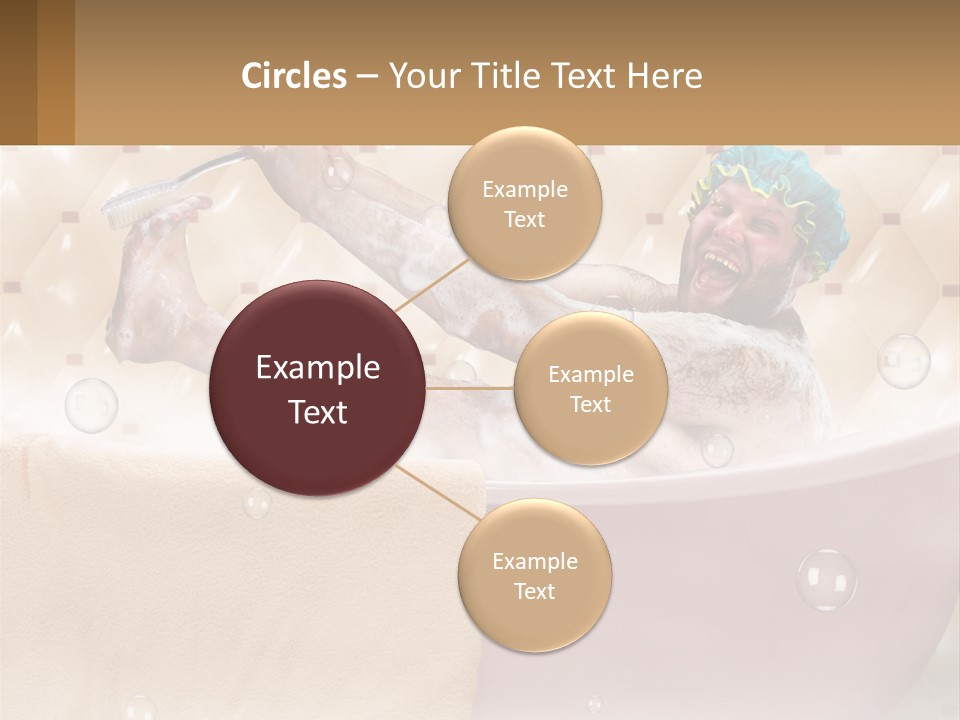 A Man Takes A Bathroom PowerPoint Template