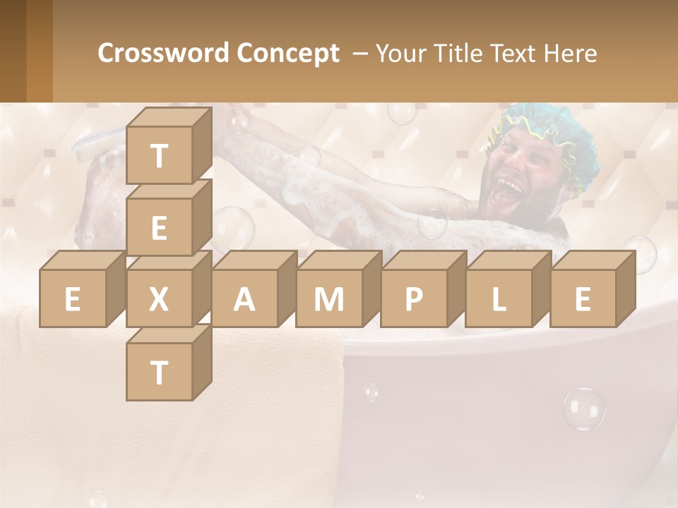 A Man Takes A Bathroom PowerPoint Template