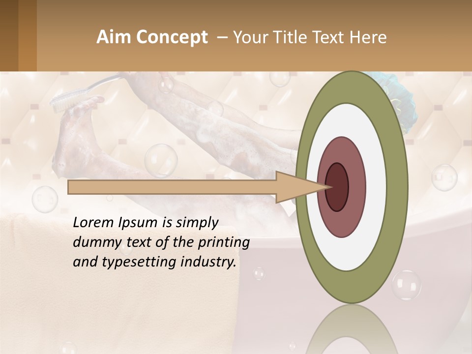 A Man Takes A Bathroom PowerPoint Template