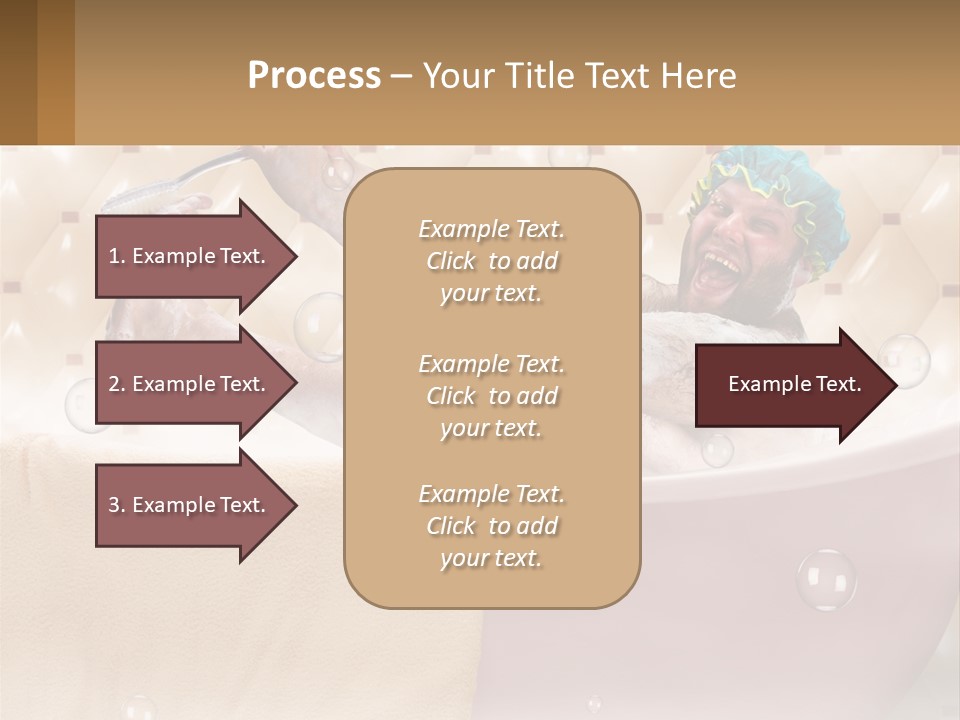 A Man Takes A Bathroom PowerPoint Template