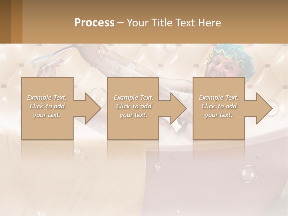 A Man Takes A Bathroom PowerPoint Template