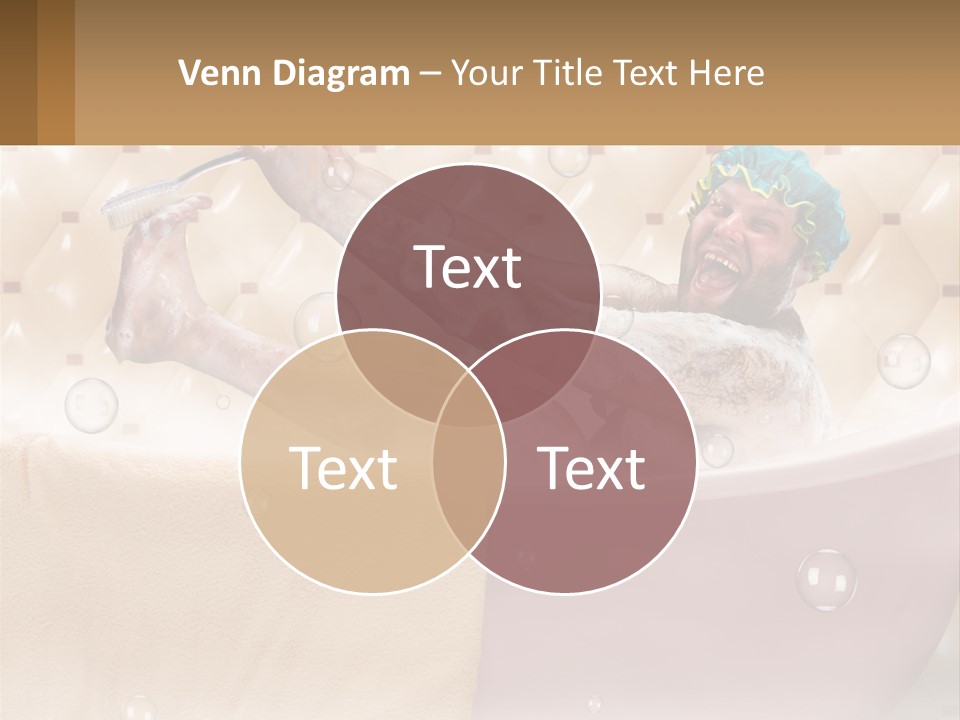 A Man Takes A Bathroom PowerPoint Template