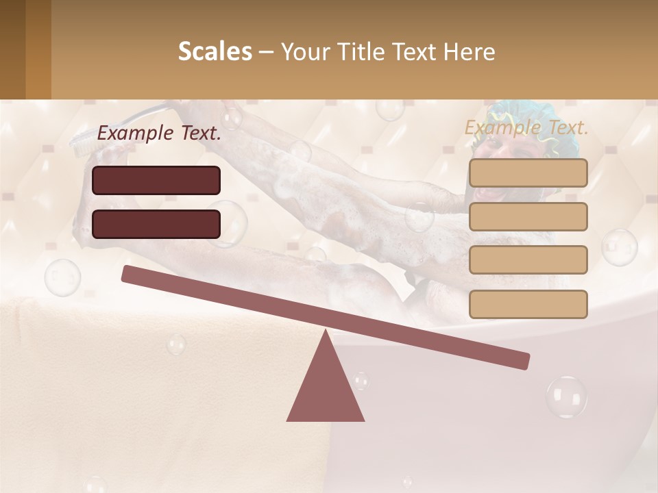 A Man Takes A Bathroom PowerPoint Template