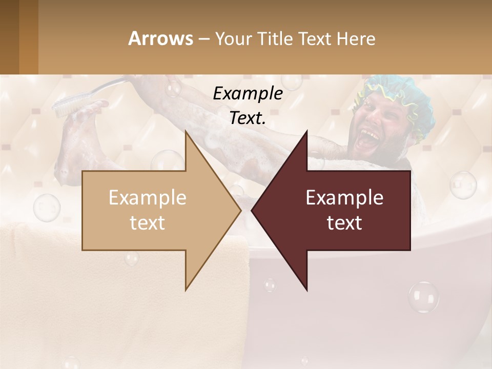 A Man Takes A Bathroom PowerPoint Template