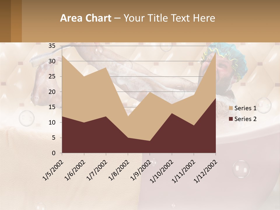 A Man Takes A Bathroom PowerPoint Template