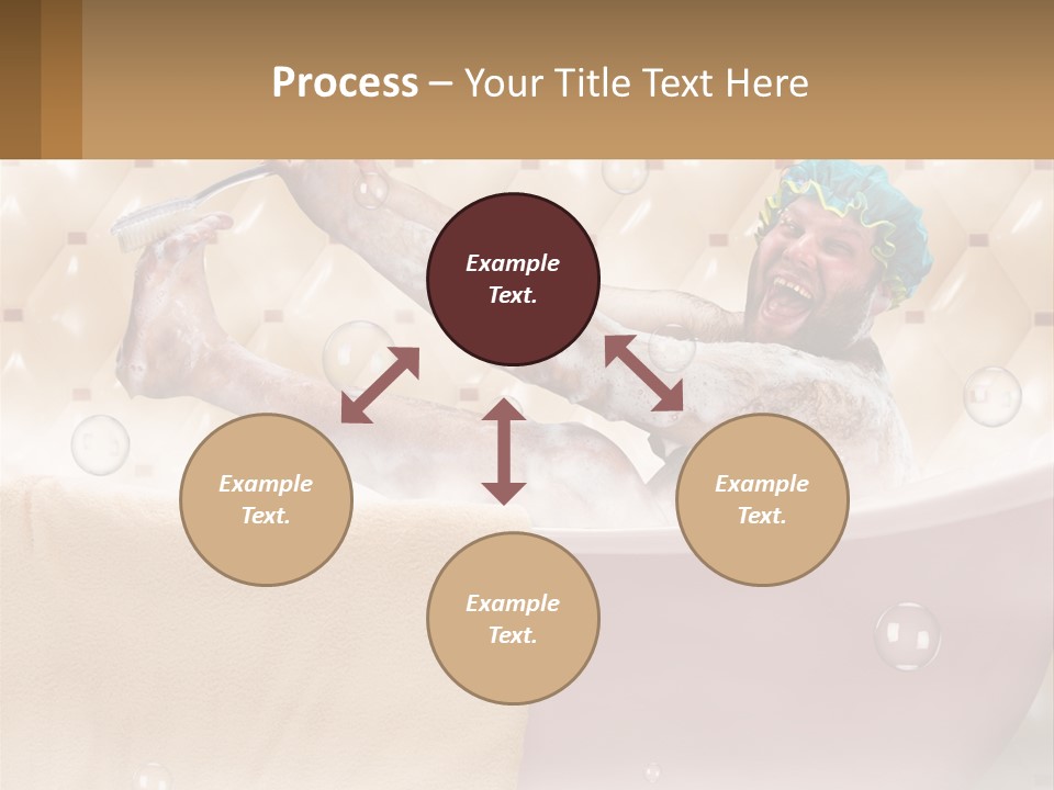 A Man Takes A Bathroom PowerPoint Template
