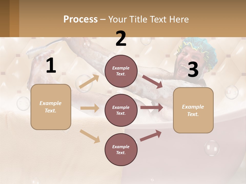 A Man Takes A Bathroom PowerPoint Template