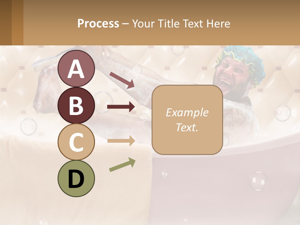 A Man Takes A Bathroom PowerPoint Template
