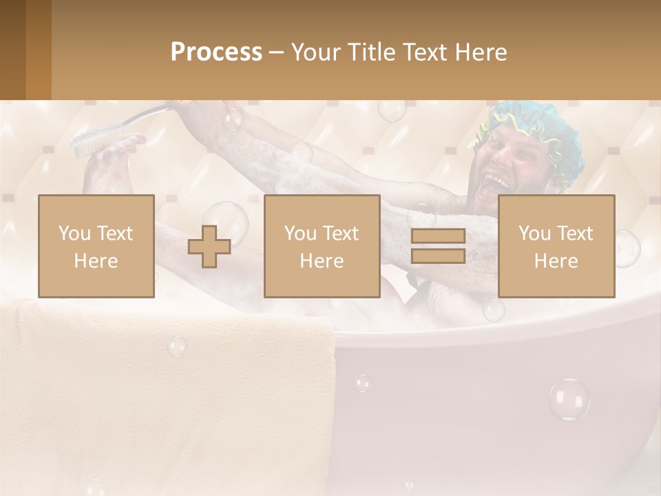 A Man Takes A Bathroom PowerPoint Template