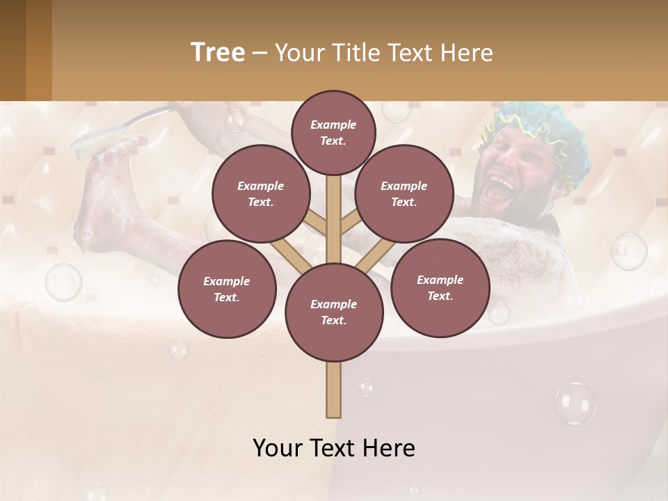 A Man Takes A Bathroom PowerPoint Template