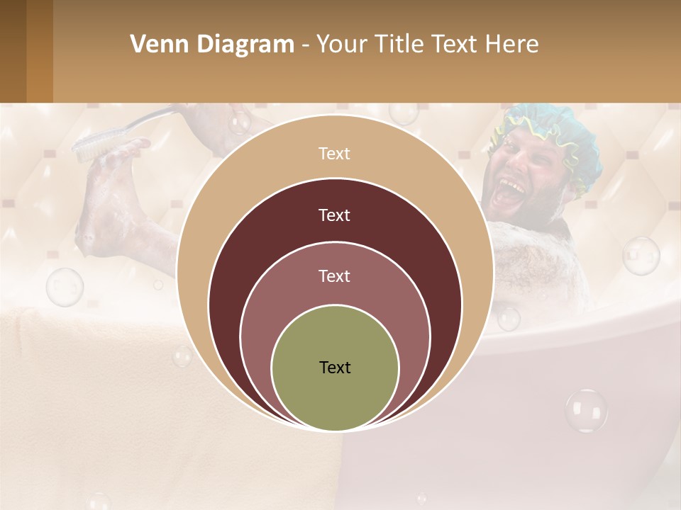 A Man Takes A Bathroom PowerPoint Template