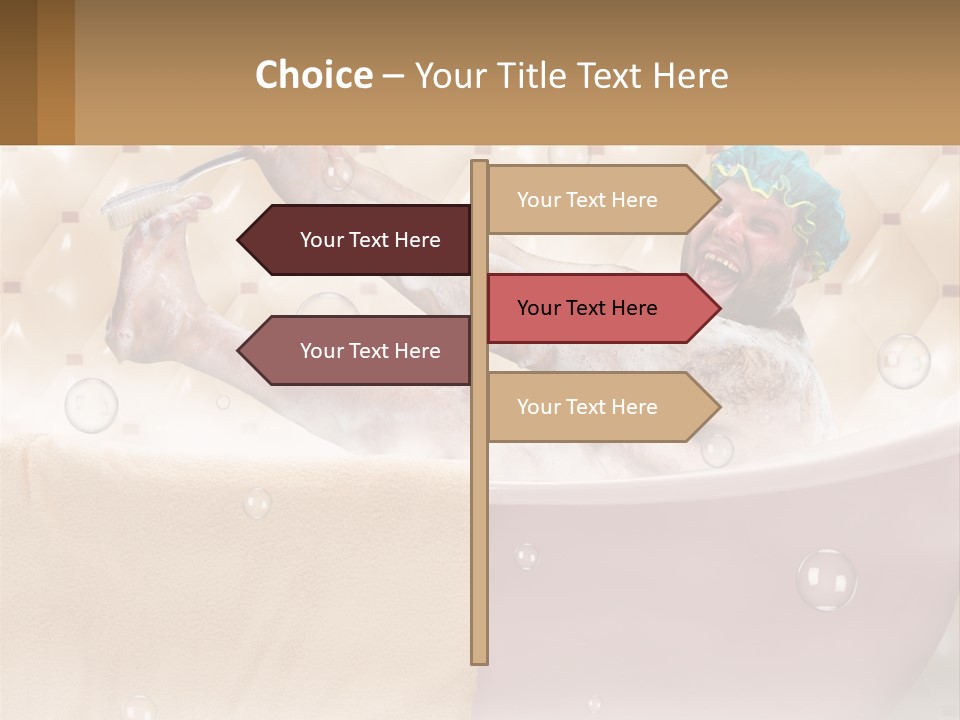 A Man Takes A Bathroom PowerPoint Template