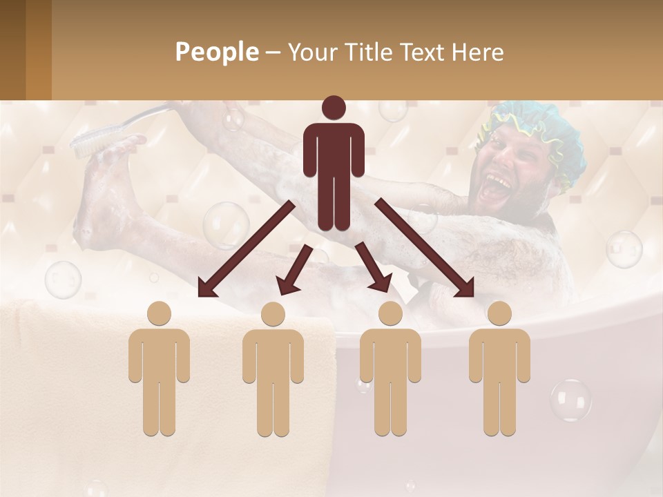 A Man Takes A Bathroom PowerPoint Template