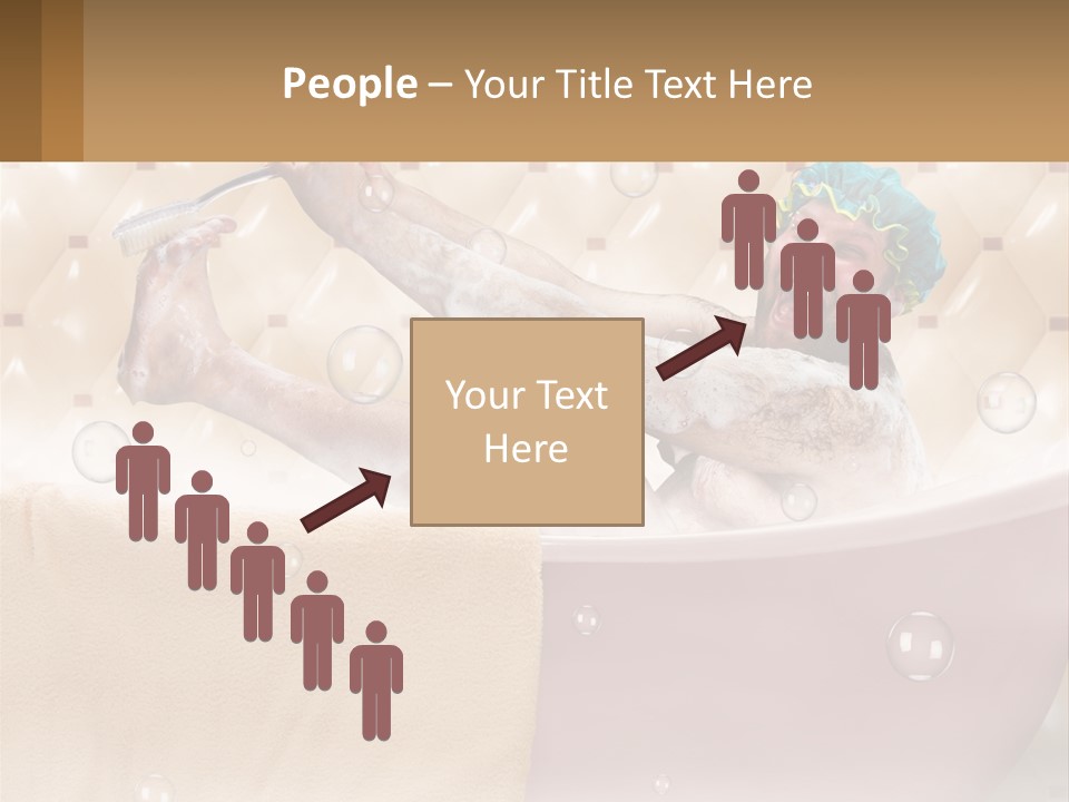 A Man Takes A Bathroom PowerPoint Template