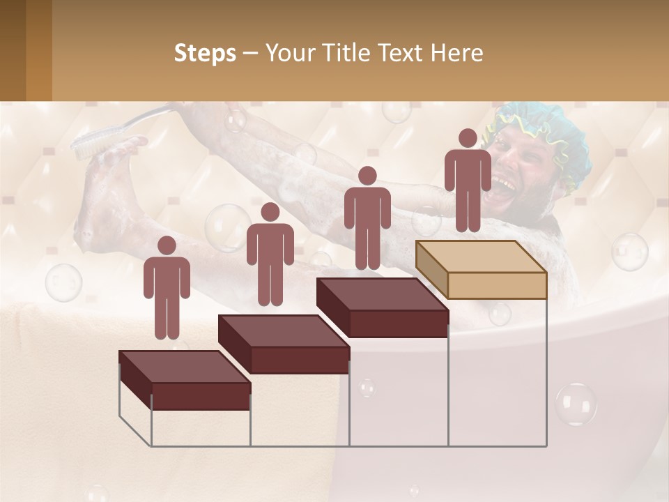 A Man Takes A Bathroom PowerPoint Template