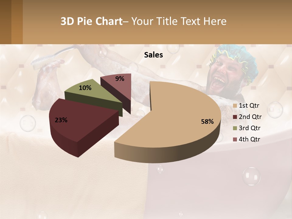 A Man Takes A Bathroom PowerPoint Template