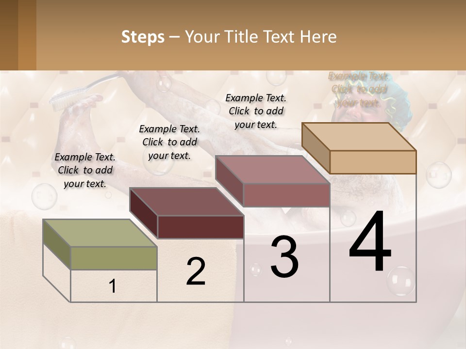 A Man Takes A Bathroom PowerPoint Template
