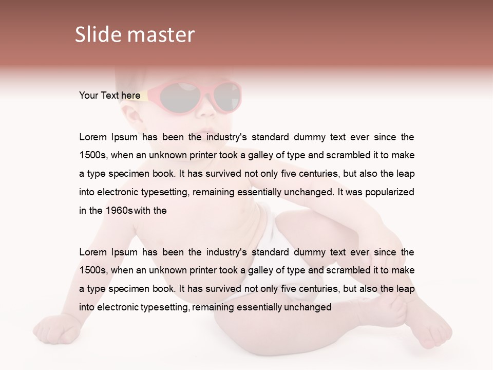 Kid With Glasses PowerPoint Template