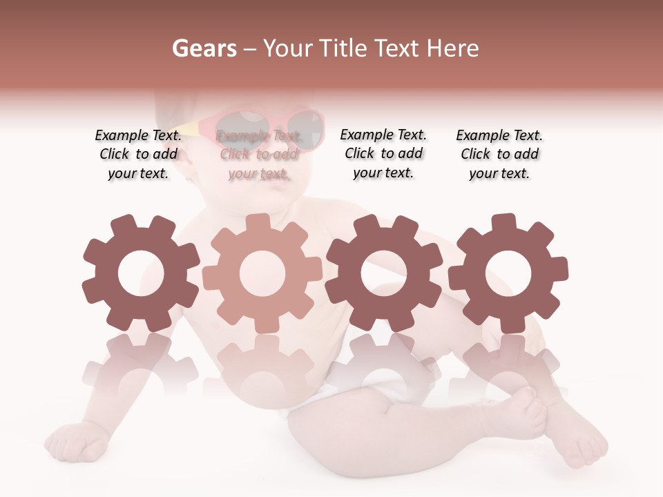 Kid With Glasses PowerPoint Template