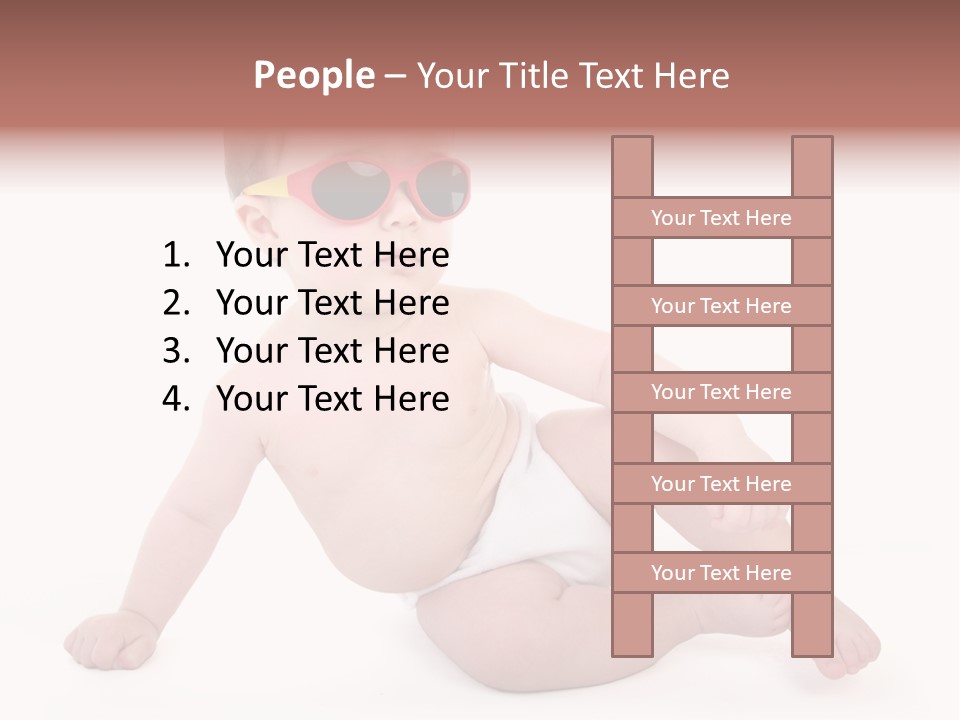 Kid With Glasses PowerPoint Template