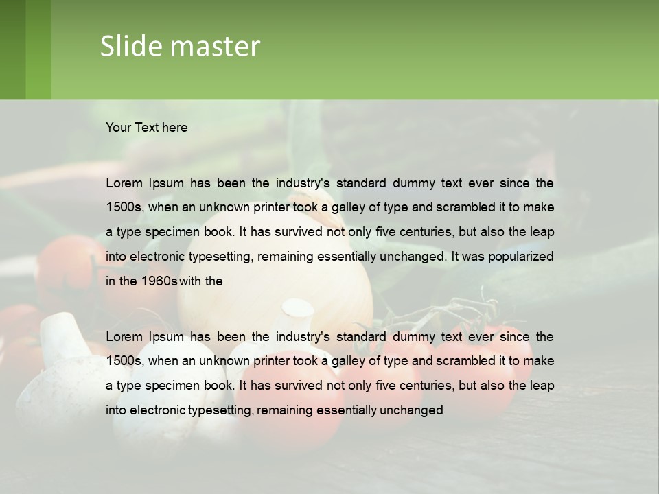 Vegetables PowerPoint Template