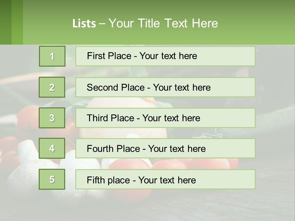 Vegetables PowerPoint Template