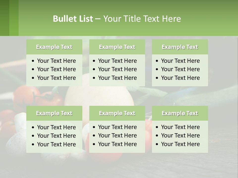 Vegetables PowerPoint Template