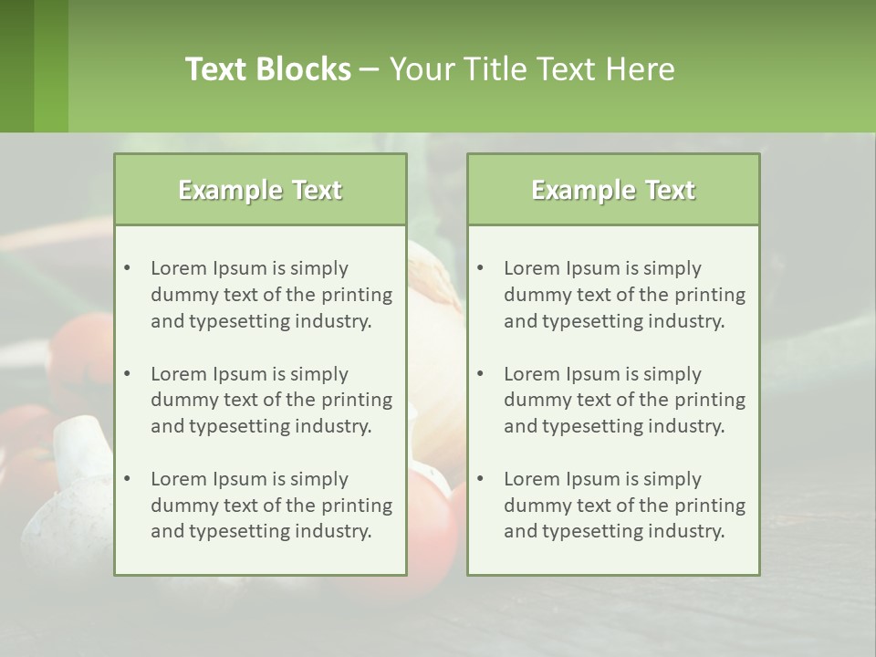 Vegetables PowerPoint Template
