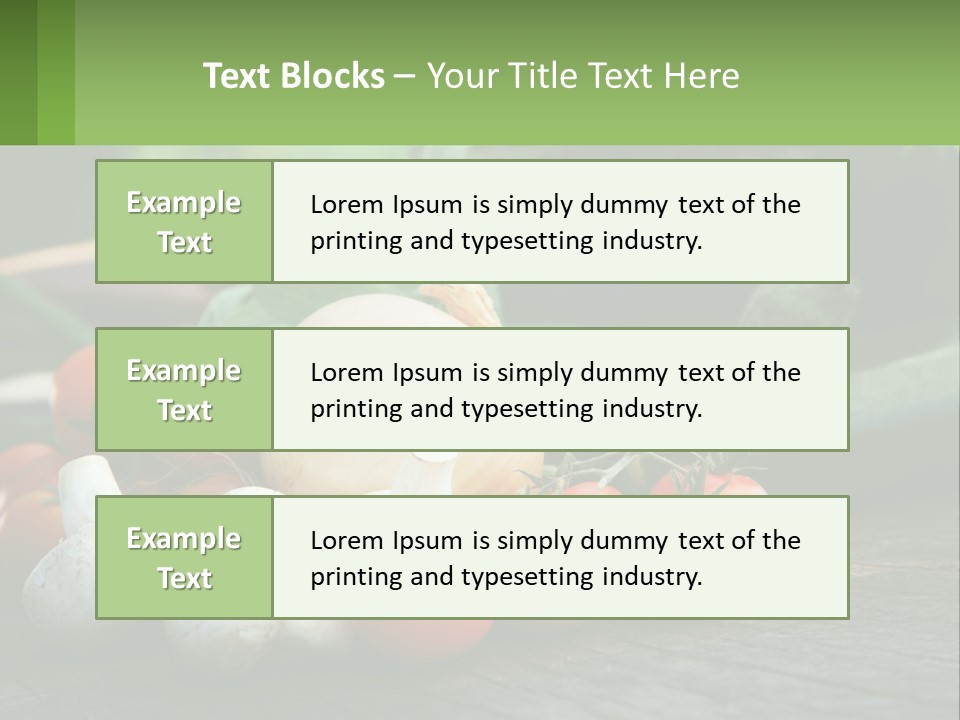 Vegetables PowerPoint Template