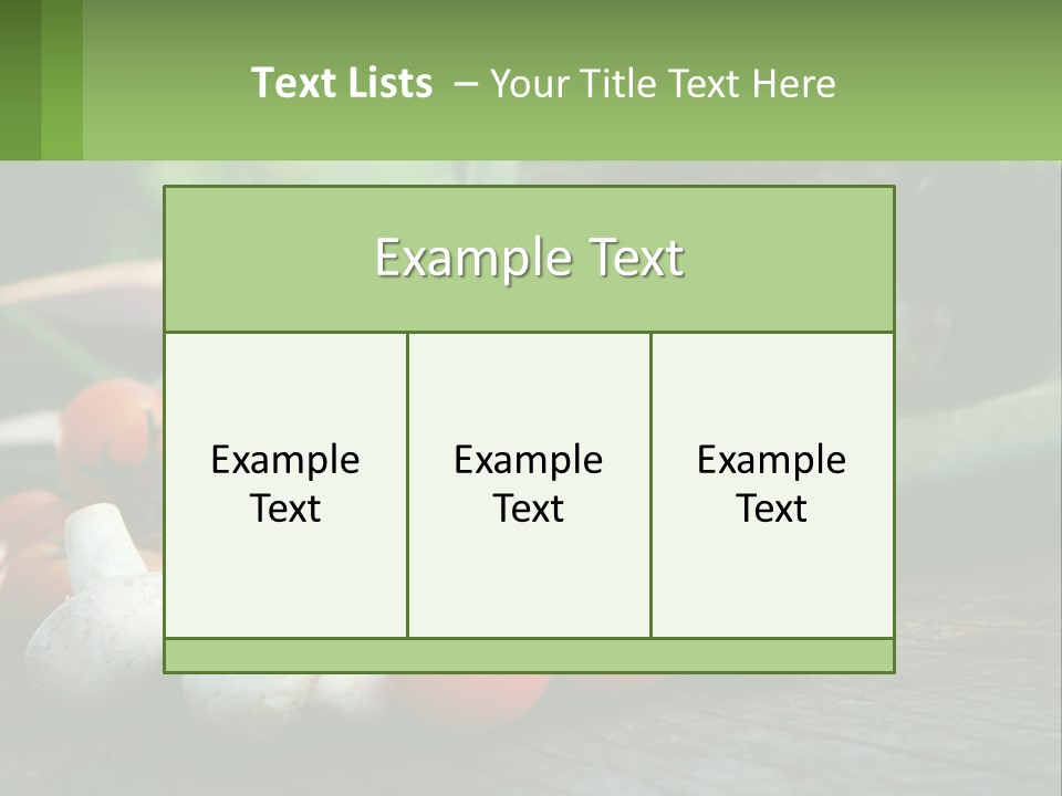 Vegetables PowerPoint Template