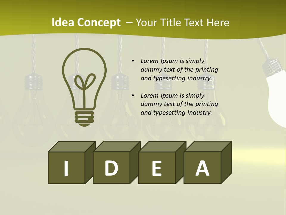 The Idea Pushes PowerPoint Template