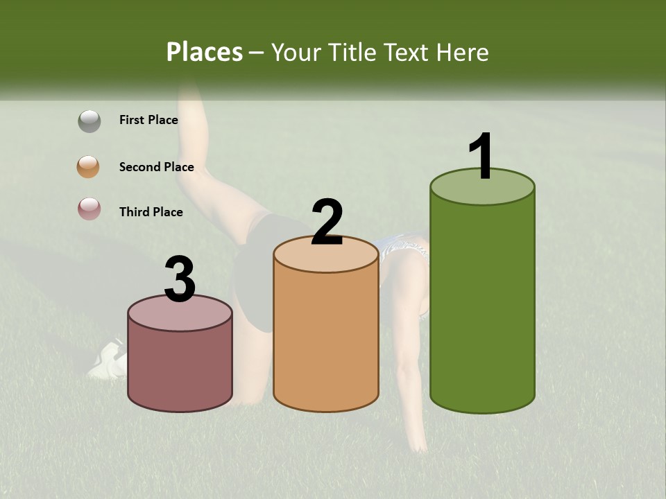 The Girl Is Doing A Workout PowerPoint Template