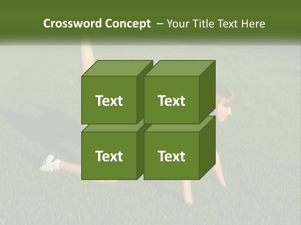 The Girl Is Doing A Workout PowerPoint Template