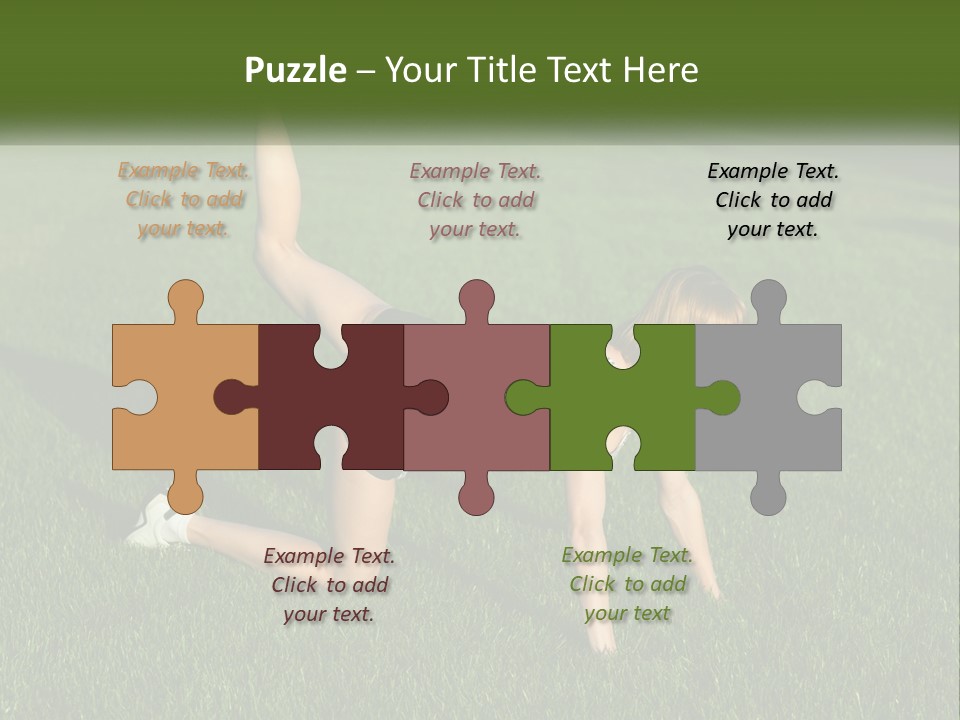 The Girl Is Doing A Workout PowerPoint Template