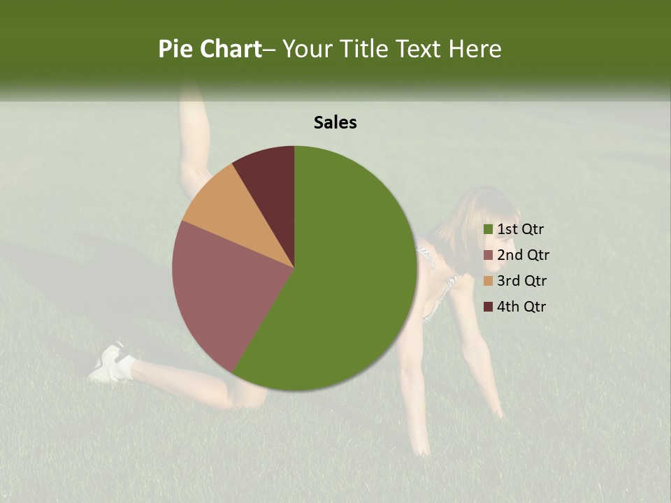 The Girl Is Doing A Workout PowerPoint Template