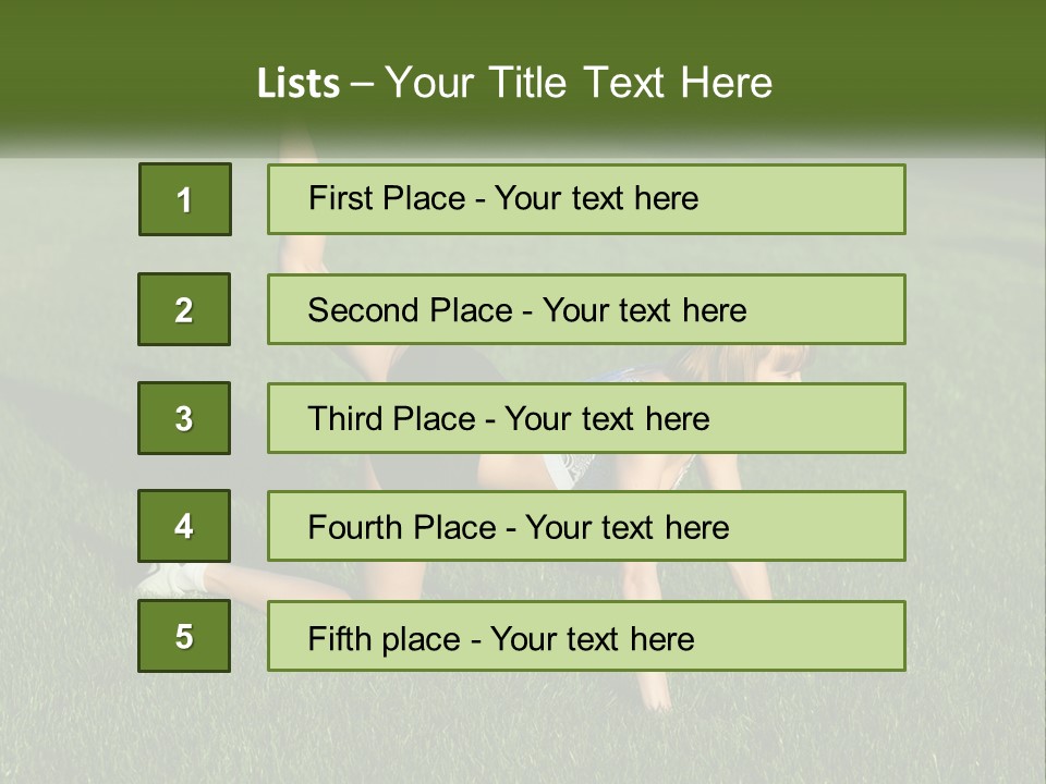 The Girl Is Doing A Workout PowerPoint Template