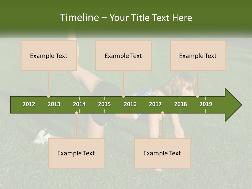 The Girl Is Doing A Workout PowerPoint Template