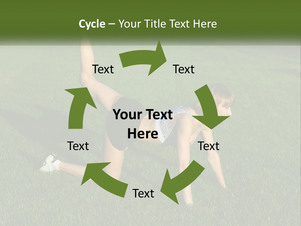 The Girl Is Doing A Workout PowerPoint Template