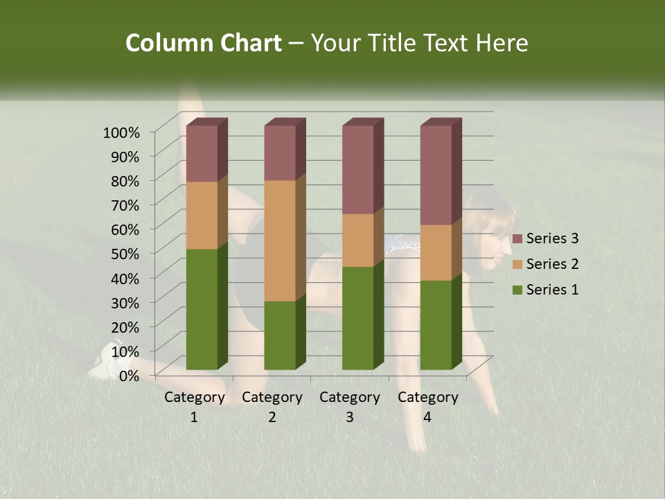 The Girl Is Doing A Workout PowerPoint Template