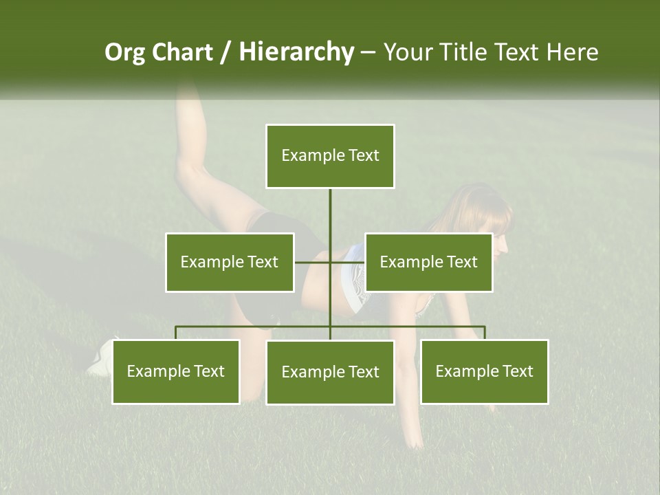 The Girl Is Doing A Workout PowerPoint Template