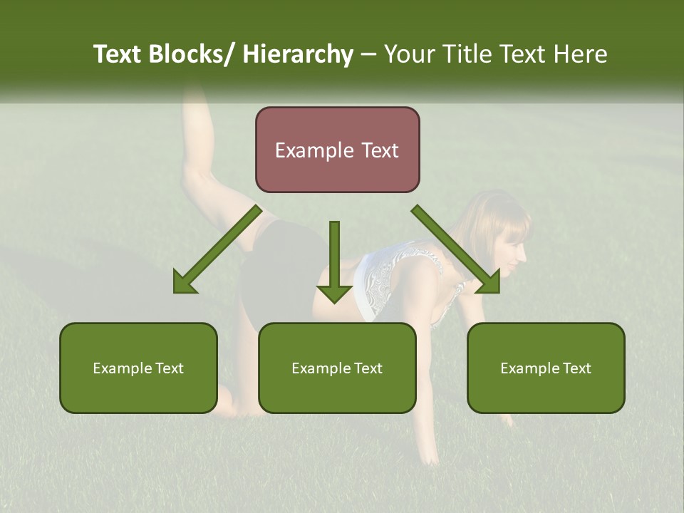 The Girl Is Doing A Workout PowerPoint Template